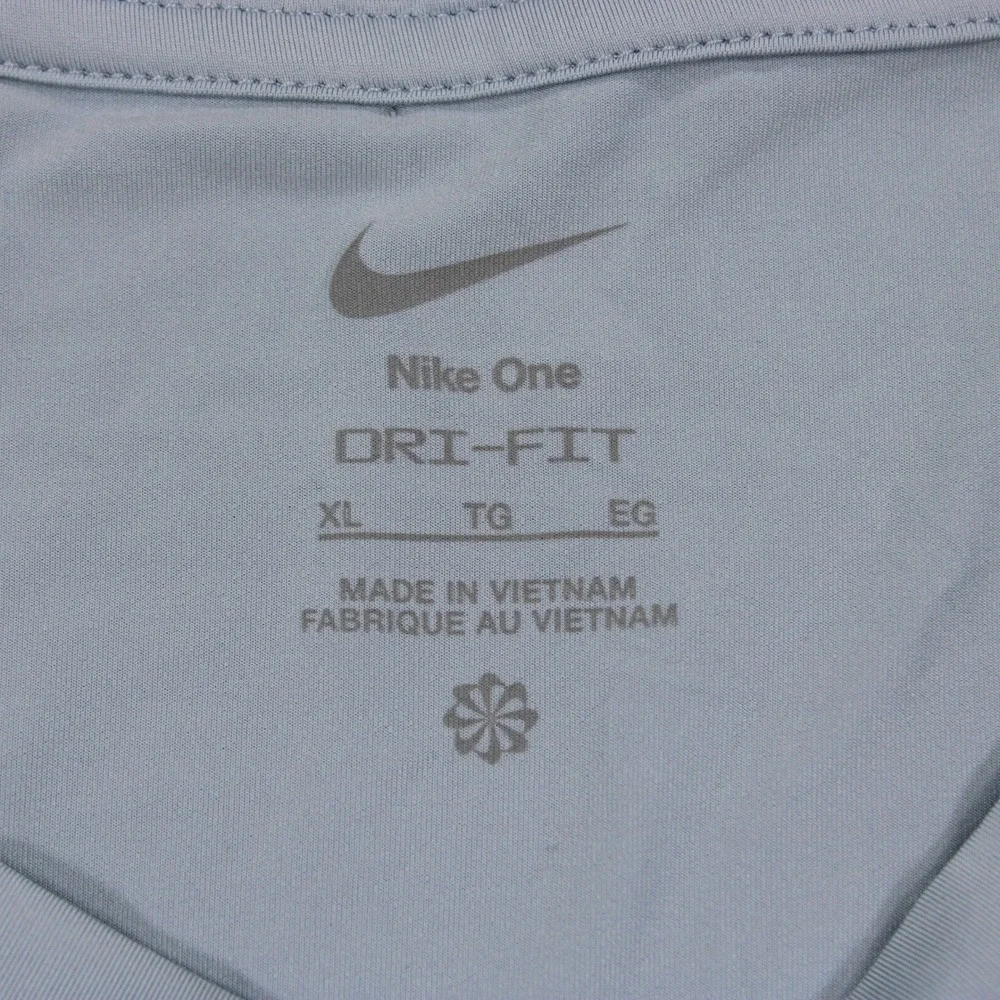 Nike One Dri-FIT Womens XL Light Blue Sleeveless Training Tank Top DX1027-440